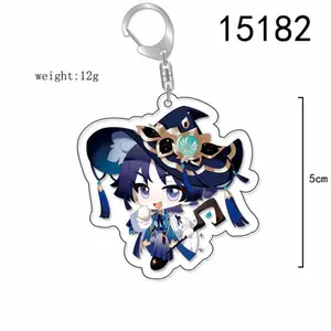 8pcs Anime Game Wanderer Nahida Yae Miko Keychain Accessories Cosplay Pendant Set Prop Badge Gift