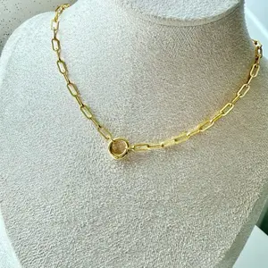 Paper Clip Clap Necklace