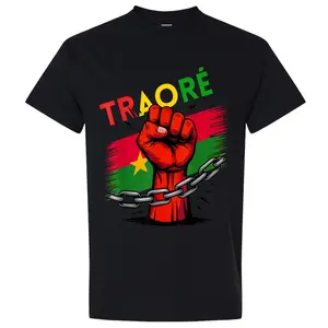 Burkina Faso Ibrahim Traoré Shirt Thomas Sankara Traore T-Shirt , Unisex Cotton, Short Sleeve, Classic Fit