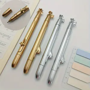 2 Pcs Submarine Shape Gel Pen - Black Ink Gel Pen - Gift for Military Lovers - Rollerball Pen Set