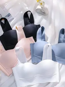 2026 New Summer Thin Breathable Comfortable Push-Up No-Wire Bra Set, 4-Piece Pack, Soft and Lightweight Underwear for Women, Lingerie