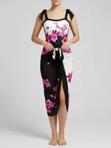 Women's Floral Print Swimsuit & Skirt Set, Casual Fashion Swimwear Set for Beach Holiday Vacation, Ladies Swimsuit for All Seasons, Floral Swimsuits