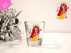 Colorful Bichota UV DTF Shot Decal