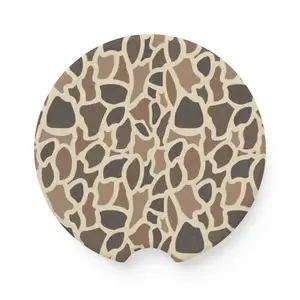 Everything Duck Camo Soapstone Car Coaster - Coaster with Duck Camouflage Design | Hunting Season | Hunter Accessories | Camouflage Style