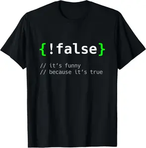 100 % Baumwolle! Funny False Programmer Coder Gift Computer Programming T Shirt