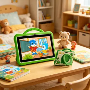 7-inch educational toy learning touchscreen tablet, 1GB + 16GB memory, with parental controls and protective case, ideal birthday gift