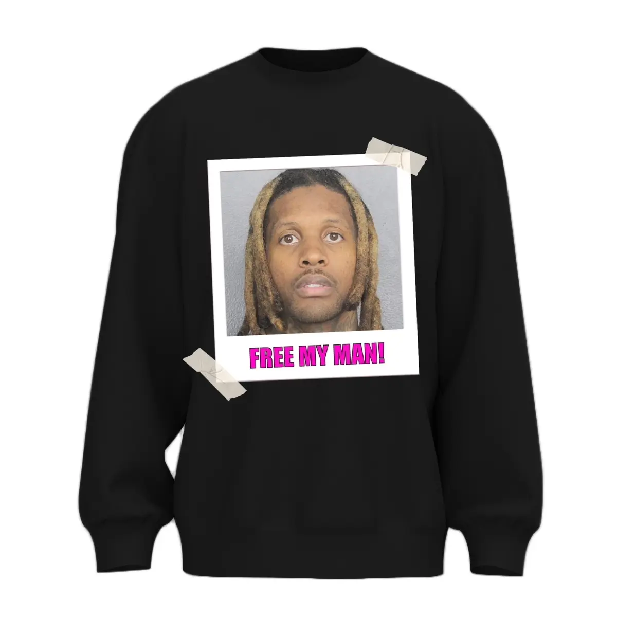 lil durk mugshot shirt