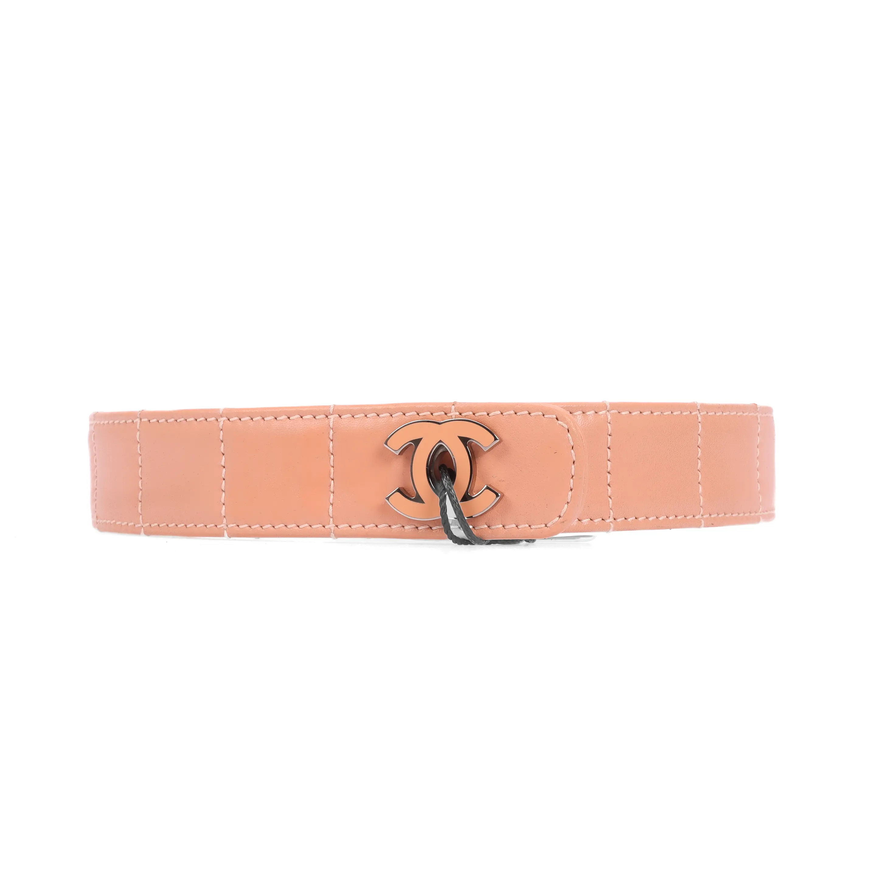 Pre-owned Chanel CC Logo Beige size75 Calfskin Belt 61137193
