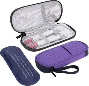 Insulin Cooler Travel Case with 90g TSA Approved Ice Packs – Insulated Diabetic Medication Bag for Insulin Pens & Supplies – Compact & Waterproof for Daily Use & Travel