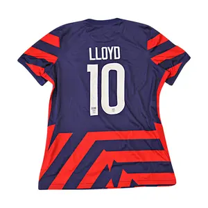 Carli Lloyd USWNT 2019 Autographed Blue/Red Away Replica Jersey (CX Auth)