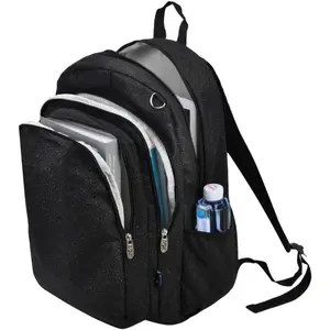 Glitter Performance Large Canvas  Backpack, Dance Backpack, Gymnastics, Cheerleader Essential Backpacks (Glitter-Black)
