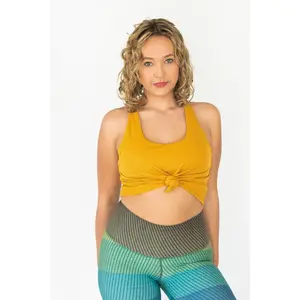 Tie Tank Sports Bra | Turmeric