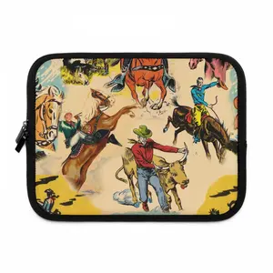Vintage Cowboy Art Laptop Sleeve