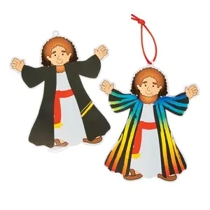 Magic Color Scratch Joseph’s Coat of Color Ornaments - 12 Pc.