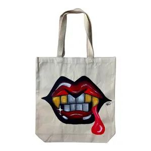 "BITE ME" GRILLZ CUSTOM TOTE BAG