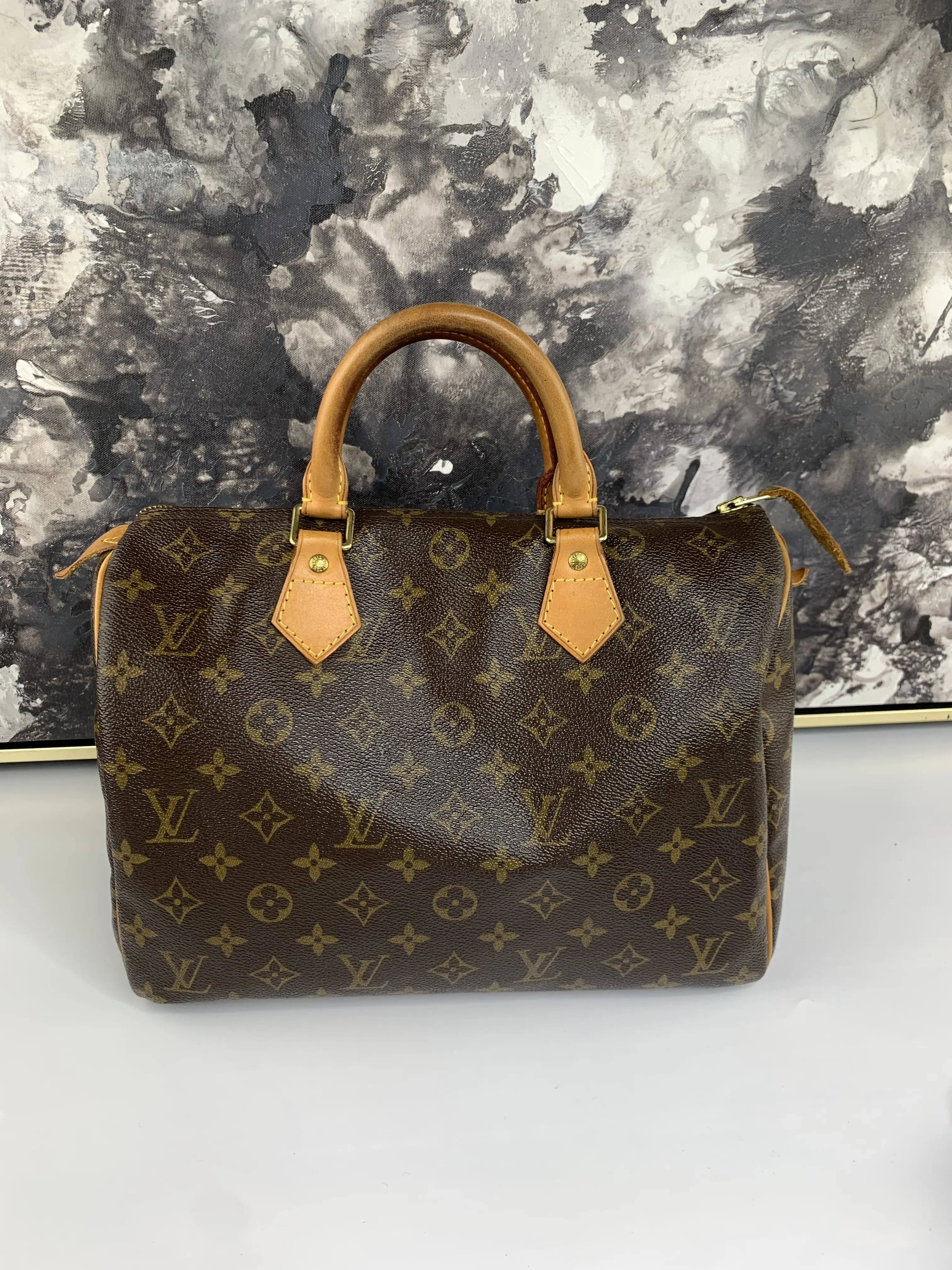 Pre-owned Louis Vuitton canvas Tote Bags Speedy 30
