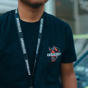 Senseless Logo Nylon Lanyard Keychain
