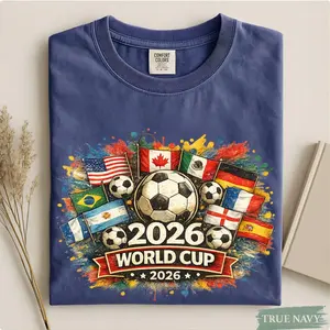 2026 Retro World Cup Shirt Comfort Colors, Soccer Tournament Gift Tee, World Cup Game Day Shirt