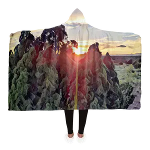 Intriguing Vistas™ Sunset Series Hooded Blanket copy