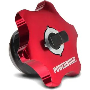 Powerbuilt 1/4-Inch Drive 2 in 1 Thumb Ratchet & Bits Driver, Finger Ratchet,Red, 941248