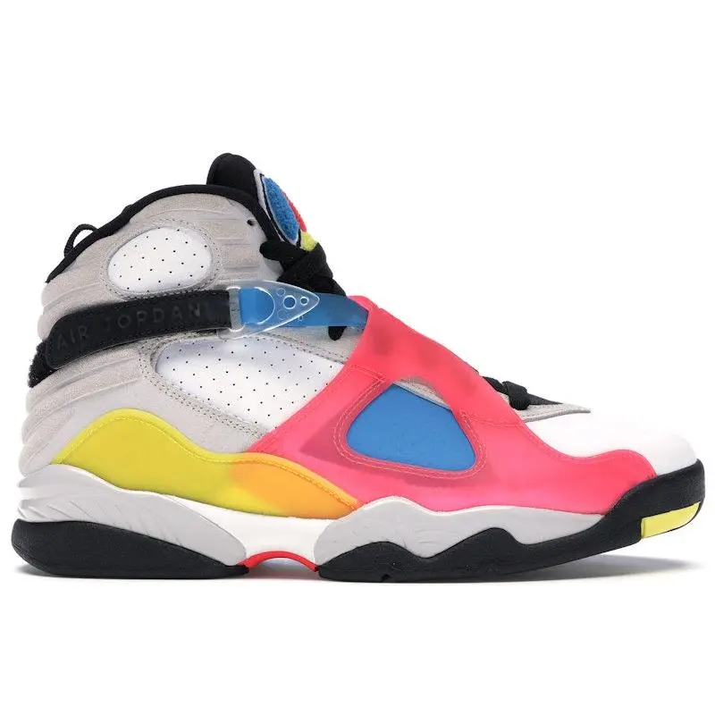 Jordan Men's 8 SP Retro SE White Multicolor, from StockX