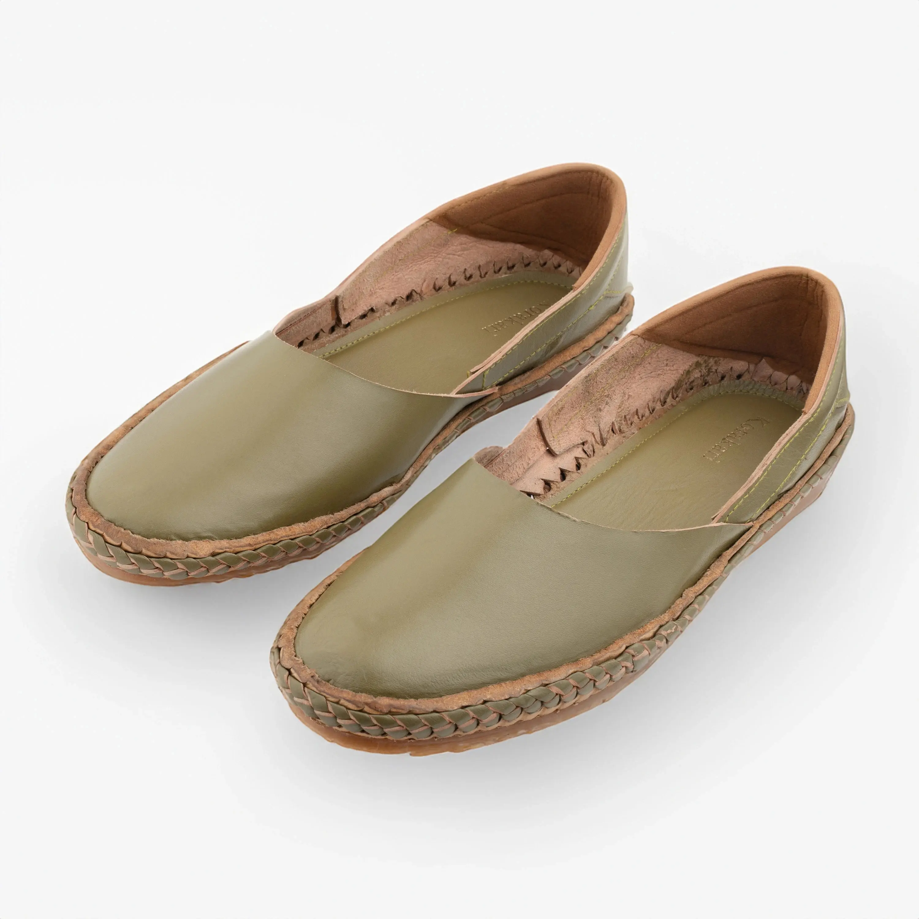 Envy Women's Limegreen Kolhapuri Leather Bantus - Traditional Elegant Indian Sandals | Stylish Leather Slides | Unique Gift for Her