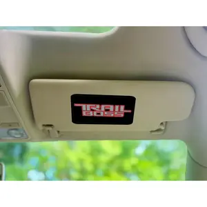 Custom Chevrolet TrailBoss Blackout Sun Visor Warning Decals (set of 2)