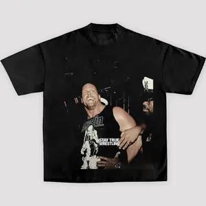 STONE COLD STEVE AUSTIN TEE, Wrestling Tee, Wrestling Gift, Sports Shirt, Workout T-shirt, Gift for Him, Wardrobe Staple, For Any