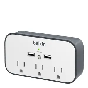 Belkin USB Wall Mount Surge Protector with Cradle