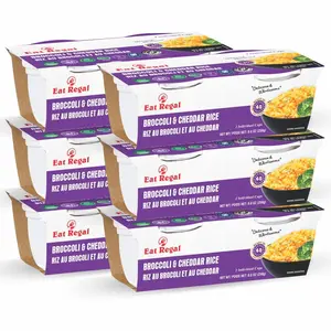 Eat Regal Broccoli & Cheddar Rice Cup, Gluten-Free, Ready in 60 Seconds, 8.8 Oz, Pack of 6