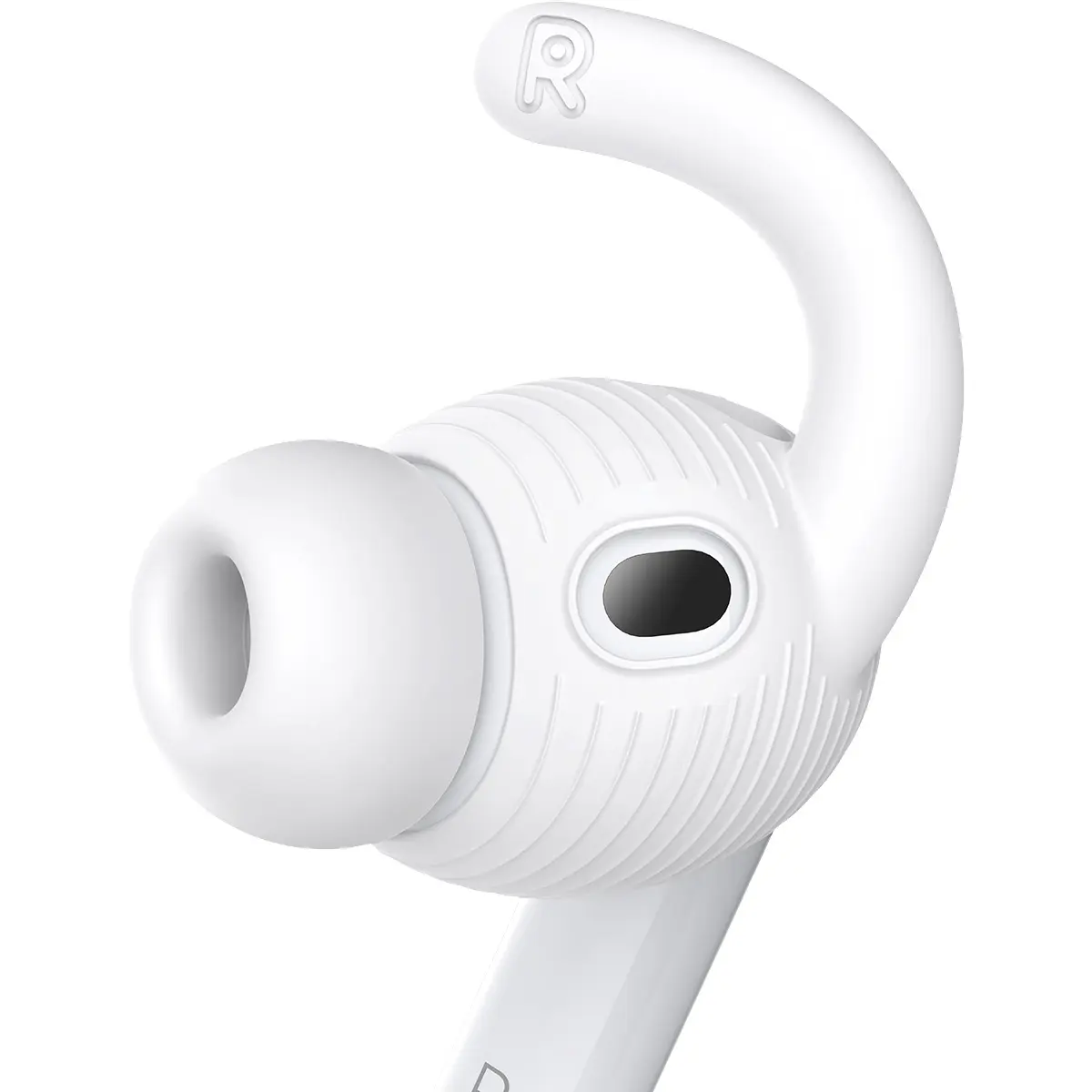 Gcioii Silicone Anti-Slip Ear Hooks Covers (3 Pairs) for AirPods Pro 3rd Generation (2025), with Storage Pouch, Sport Ear Tips Accessories for Sport Users (White)