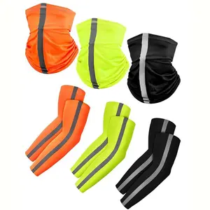 6-PIECE MEGA BUNDLE 3 6 Pack UV Protection Ice Silk Sets with Safety Reflective Strips Breathable Sun Shield for Daily Cycling,Fishing & Construction Must-have for Outdoor Lovers