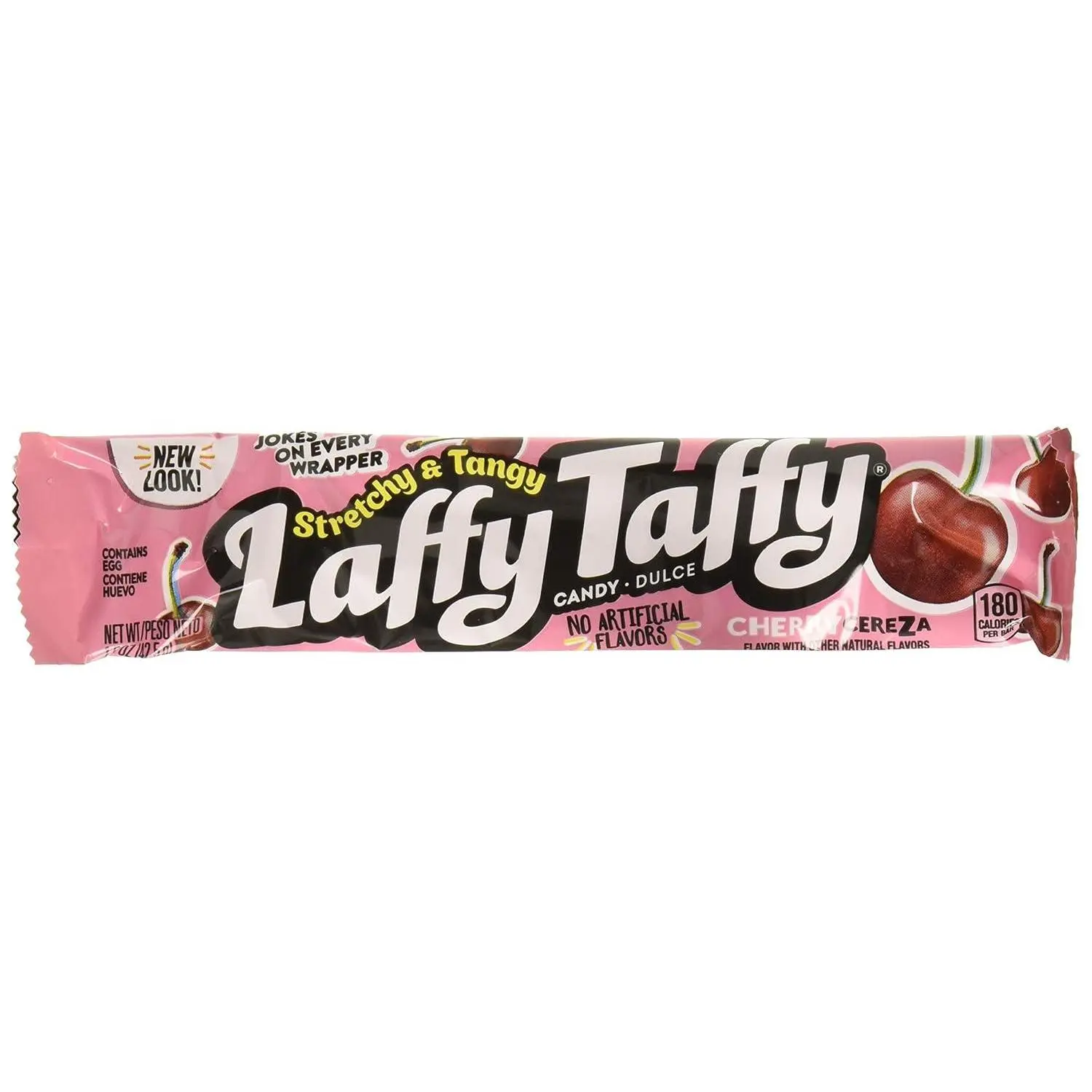 Laffy Taffy Candy Bars Cherry Stretchy Tangy 1.5 oz 24 ct
