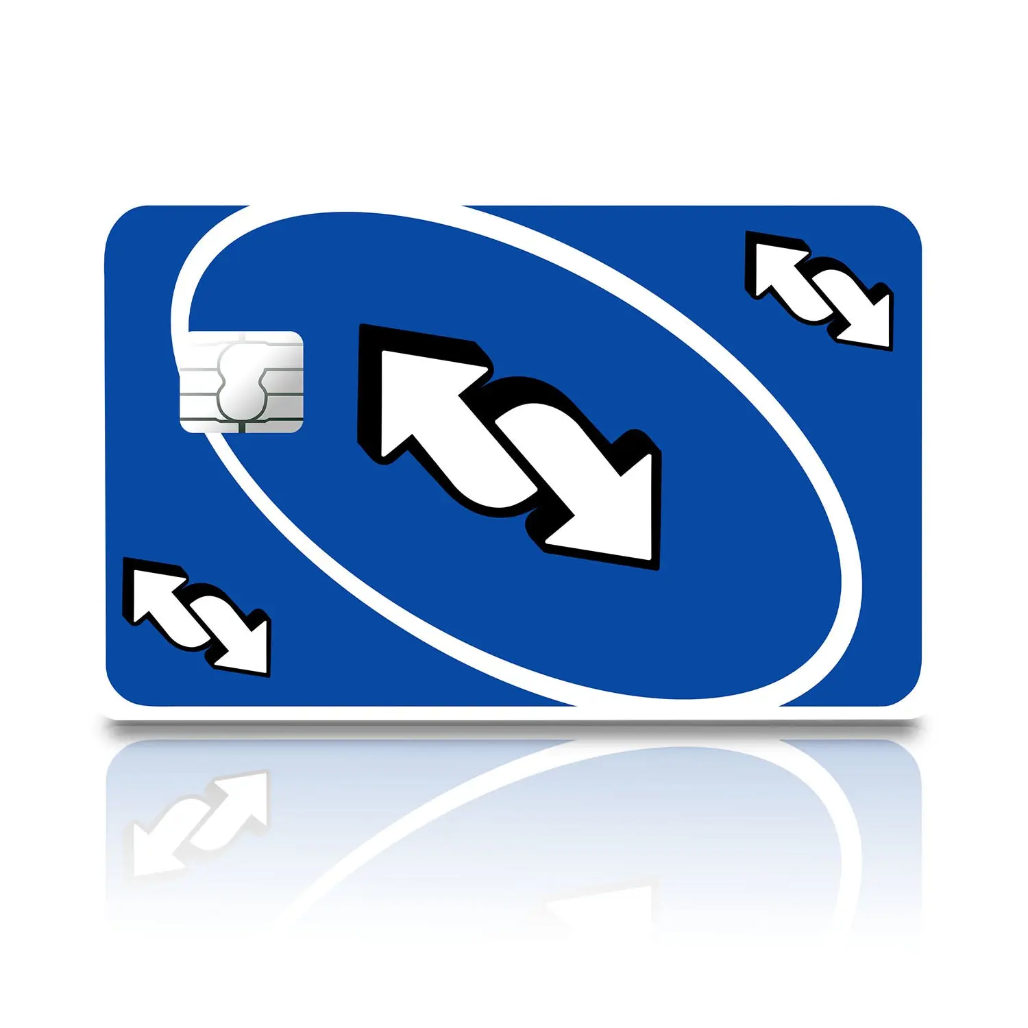 Uno Reverse Blue Credit Card & Debit Card Skin