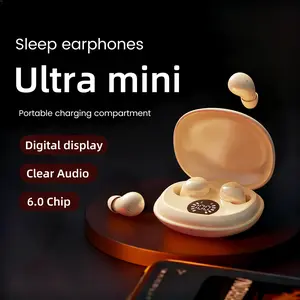 INSONIXN In-Ear Mini Wireless Bluetooth 6.0 Electronic Headphones, Chargeable Compact Case, LED Display, Soft Silicone Eartips, Noise Cancellation, Water Resistant, High-Quality Sound for Sports & Office (Spring Deal, Father’s Day Gift)
