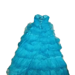 Prom Dress Size Small - Elegant Turquoise Ruffle Gown for Special Occasions