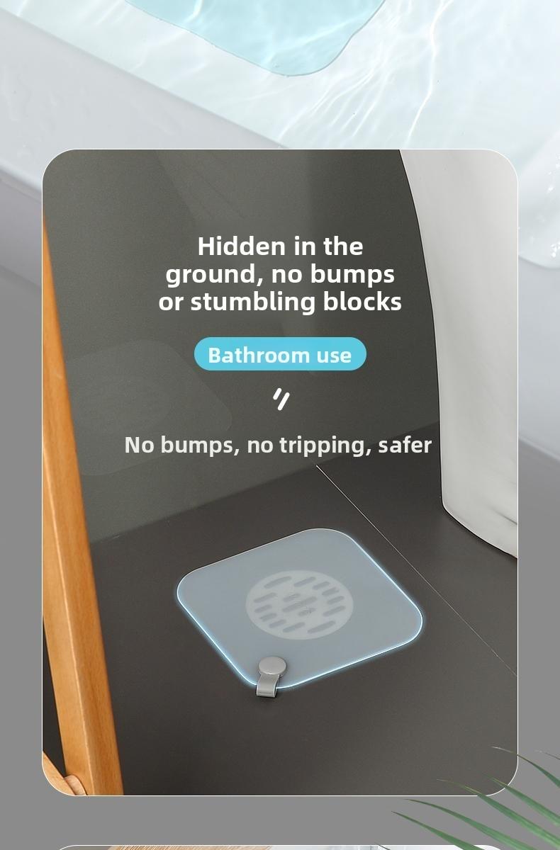 Drain Cover - Bathroom Underfloor Drain Odor Prevention and Deodorization Device - Insect Repellent Drain Outlet Sealing Silicone Pad - Bathroom