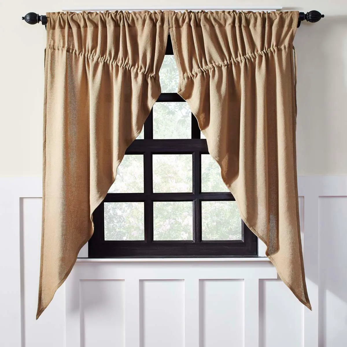 Baxter Burlap Natural Prairie Curtains