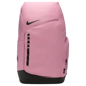 Nike Hoops Elite 32L Large Capacity Backpack with Logo Zipper Closure, Polyester Material, Unisex Couple Style in Pink