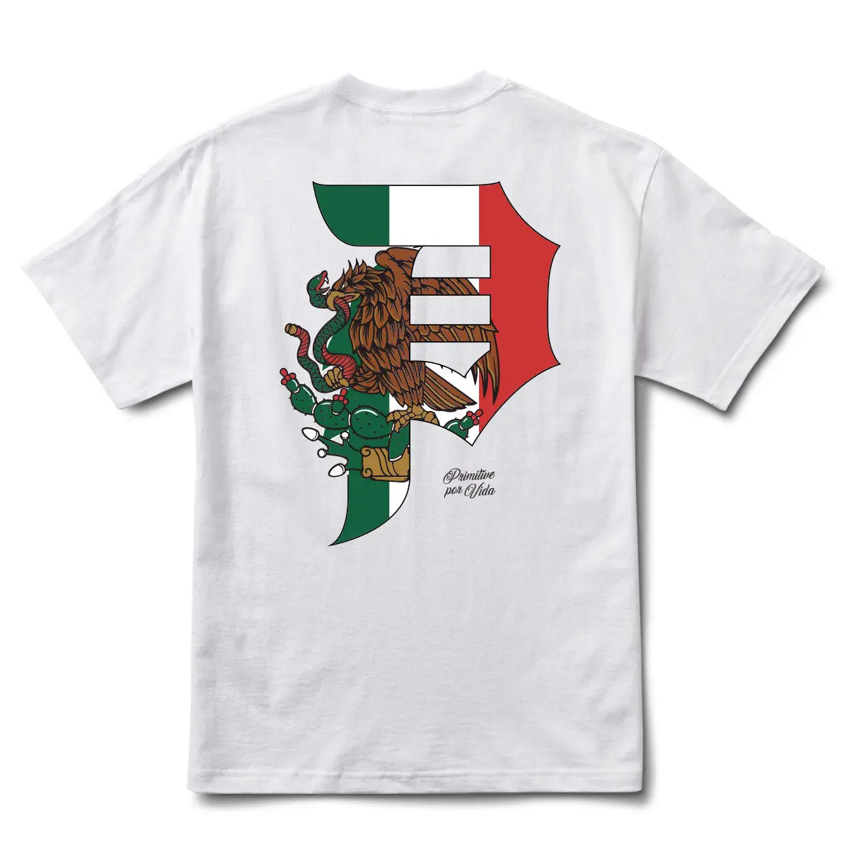Primitive Skateboarding Men's Boxy Fit National Dirty P Graphic T-Shirt Primitive Skateboarding Men's Boxy Fit National Dirty P Graphic T-Shirt