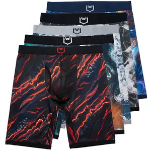 SHEATH V Bamboo Elements Men's Pouch Boxer Brief 8" (5 Pack)