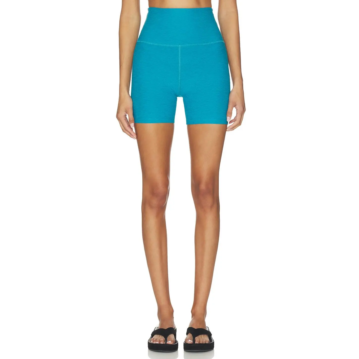 Beyond Yoga Spacedye Keep The Pace 5 Short in Island Blue