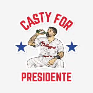 "Casty for Presidente" Sticker