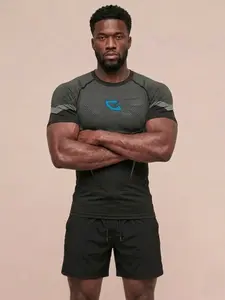Shark Men's High-Performance Mesh Sport T-Shirt, Sports Tops, Breathable & Stretchy, Quick-Dry Sweat-Wicking, Ideal for Gym, Workouts, Outdoor Activities