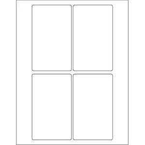 212 MAIN LL117 White Rectangle Laser Labels - 3x5 in., Pack of 400, Laser/Inkjet Compatible, Ideal for Creating Labels, Create Labels