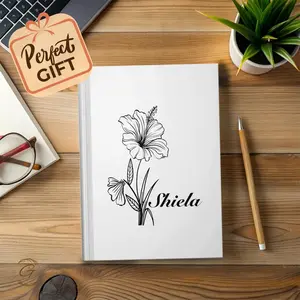Personalized Floral Journal Notebook