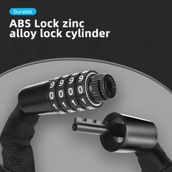 Heavy Duty Bike Chain Lock, 5-Digit Combination Security Anti-Theft Bicycle Lock, Resettable Password Motorcycle Chain for Outdoor Cycling Accessories, High Hardness Steel Alloy Cylinder Core