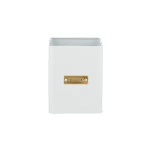 Typhoon Otto Square Utensil Pot | White