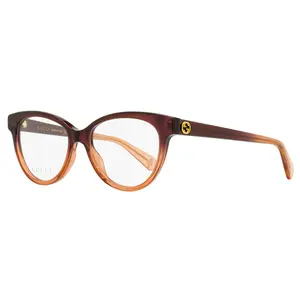 Gucci Oval Eyeglasses GG0373O 003 Brown-Rose Ombre 52mm