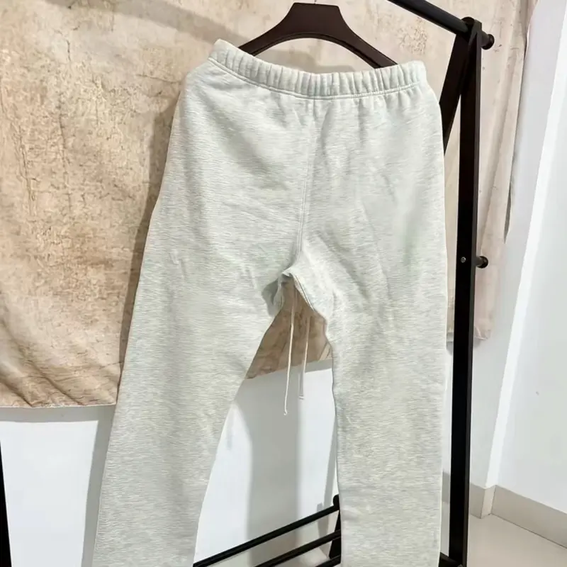 Men's Uncuffed Relaxed Fit Cotton Sweatpants - Stretch Fabric Basic Activewear Bottoms with Comfortable Style for Gym, Lounge Use